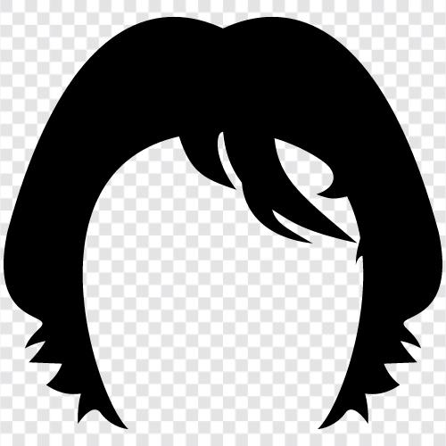 hair extensions, hair dye, hair removal, hair growth icon svg