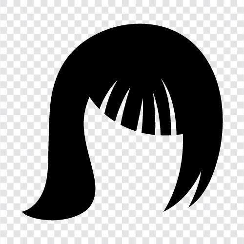 hair extensions, hair loss, hair dye, hair salon icon svg