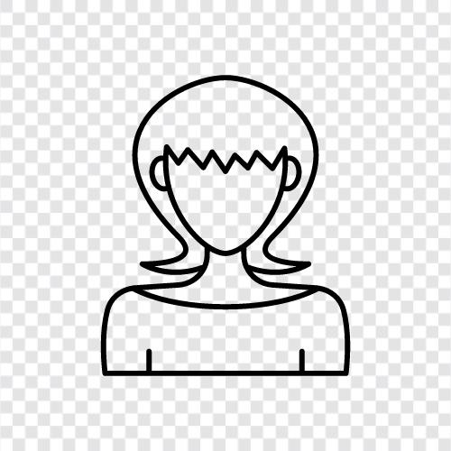 Hair Style Woman, Hair Styles Woman, Hairstylist Woman, Hair icon svg