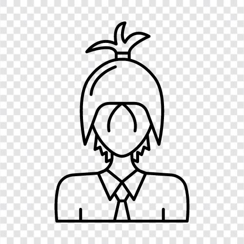 haircuts, hair, girl, fashion icon svg