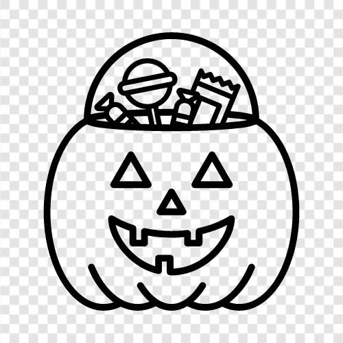 halloween, costumes, parties, trick or treat icon svg