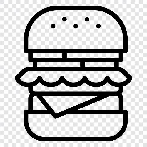 hamburger, beef, beef patty, beef slider icon svg