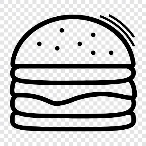 hamburger, peynirburger, patty, peynir ikon svg