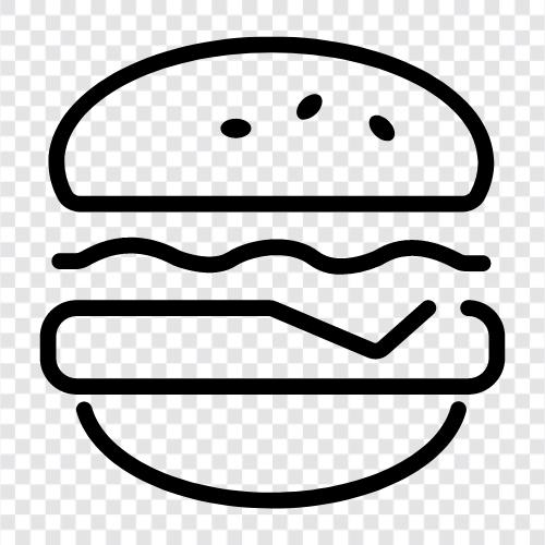 Hamburgerler, fast food, ucuz yemekler, McDonalds ikon svg