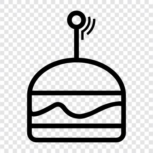 Hamburgers, Beef, Veggie, Bun icon svg