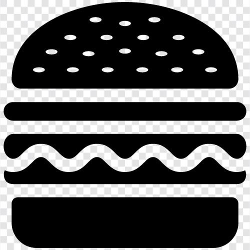 Hamburgers, Beef, Chicken, Patty icon svg