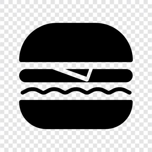 Hamburgers, Cheeseburgers, Wholegrain buns, Burger icon svg