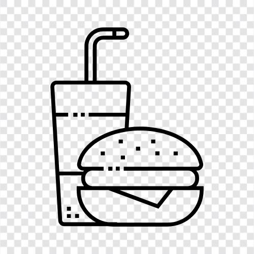 hamburgers, french fries, pizza, tacos icon svg