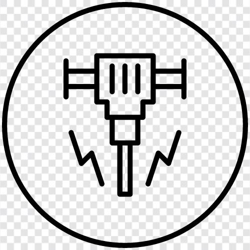 Hammer, Bau, Abriss, Abrissunternehmer symbol