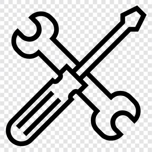 hammer, saw, drill, screwdriver icon svg