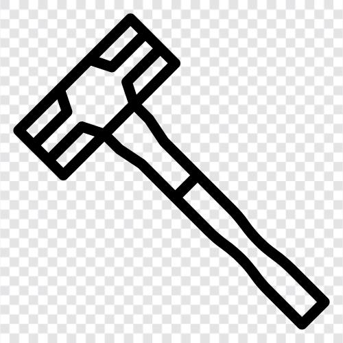 Hammer, Hämmern, Maschinen, Werkzeug symbol