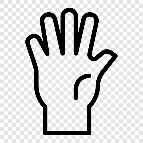 hand, fingers, hand palm, hand syndrome Значок svg