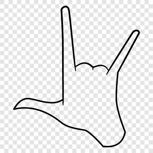 El işaretleri, iletişim için el hareketleri, el hareketi ikon svg