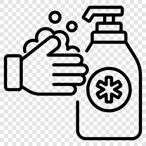 Hand Seife, Lotion, Scrub, Shampoo symbol