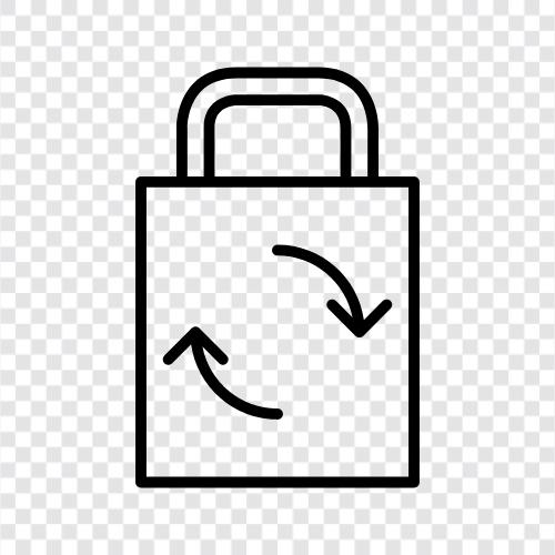 Handtasche, Umhängetasche, Tasche, Botentasche symbol