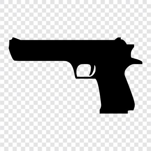 handgun, 357 magnum, cartridge, gun icon svg