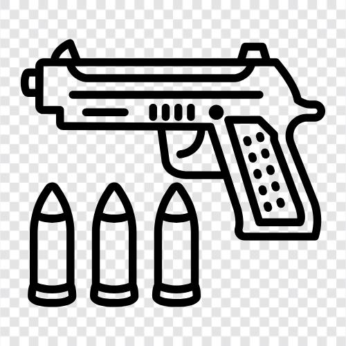 handgun, gun, firearms, shooting icon svg