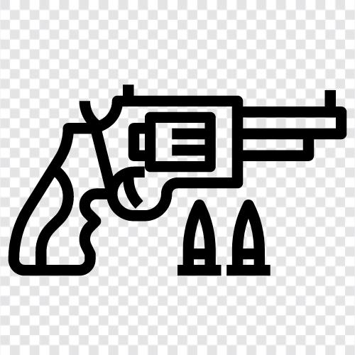 handgun, firearms, shooting, range icon svg