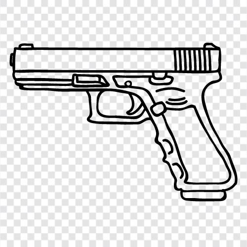 handgun, firearms, shooting, firearms safety icon svg