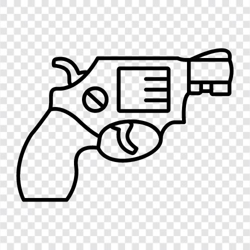 handgun, handgun ammo, revolver ammo, gun ammo icon svg