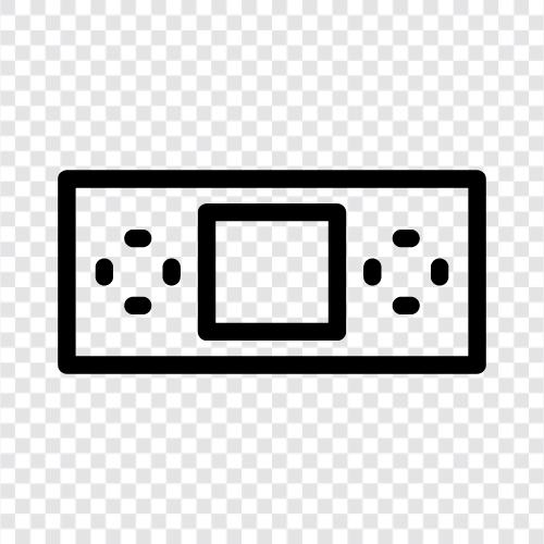 HandheldSpielekonsolen, HandheldSpielegeräte, HandheldSpiele, HandheldSpielekonsole symbol