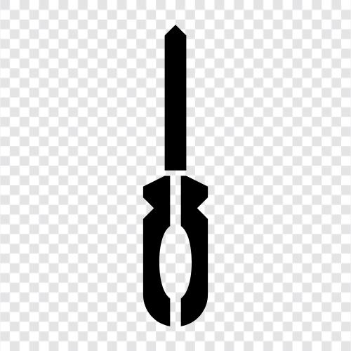 handle, blade, hex, socket Screwdriver icon svg