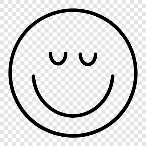 happy, content, smile, peace icon svg