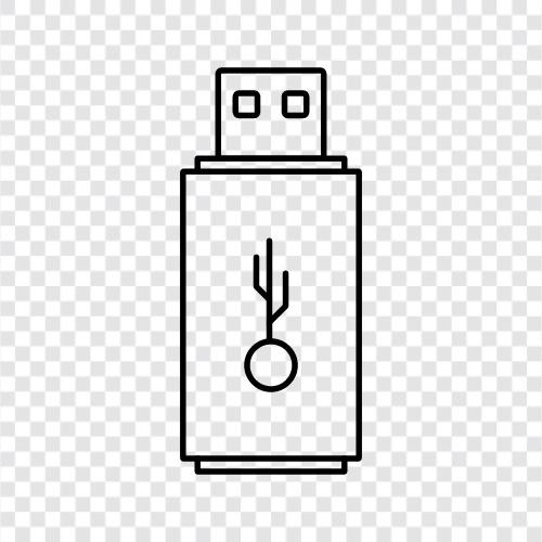 hard drive, flash drive, portable hard drive, thumb drive icon svg