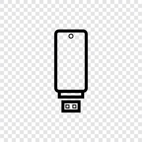 hard drive, storage, memory, USB icon svg