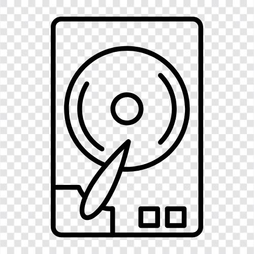 Festplatte, Datenspeicher, Speicher, Backup symbol