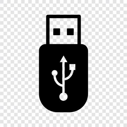 harddrive, USB, portable, data icon svg