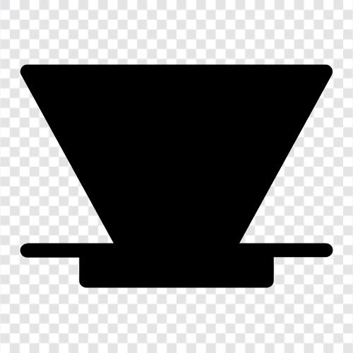 Hario V, pour over, coffee, maker icon svg