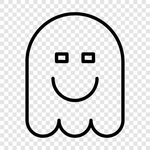 spukt, spukig, paranormal, ghost story symbol