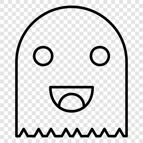 haunted, paranormal, ghost hunter, ghost stories icon svg