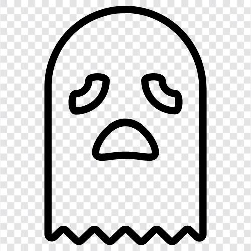 hauntings, hauntings in the media, hauntings in real life, Ghost icon svg