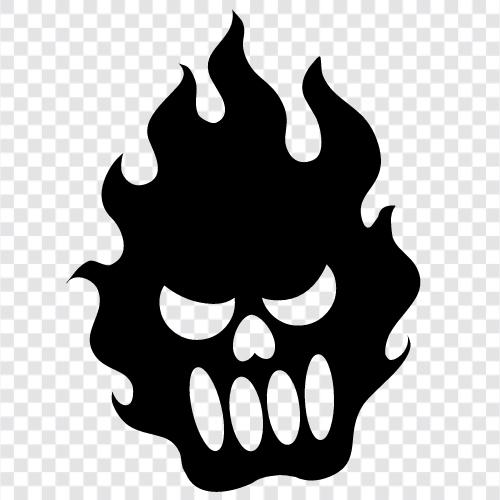 hauntings, evil, demonic, demons icon svg