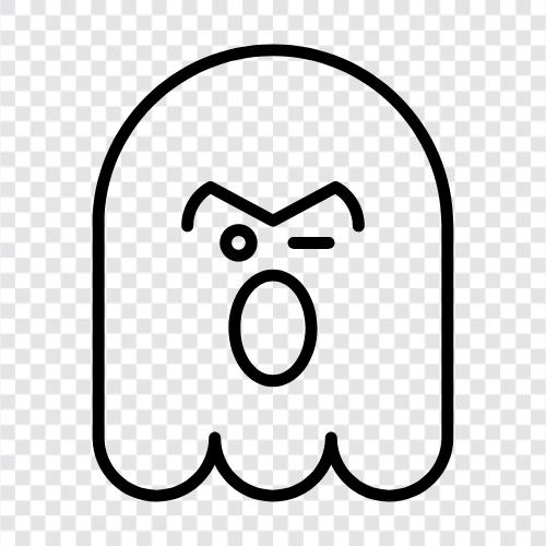 hauntings, paranormal activity, the supernatural, ghosts icon svg