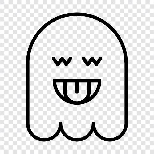 hauntings, hauntings in the home, hauntings in public places, Ghost icon svg