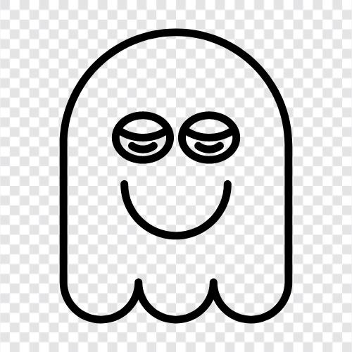 hauntings, hauntings in schools, hauntings in hospitals, Ghost icon svg