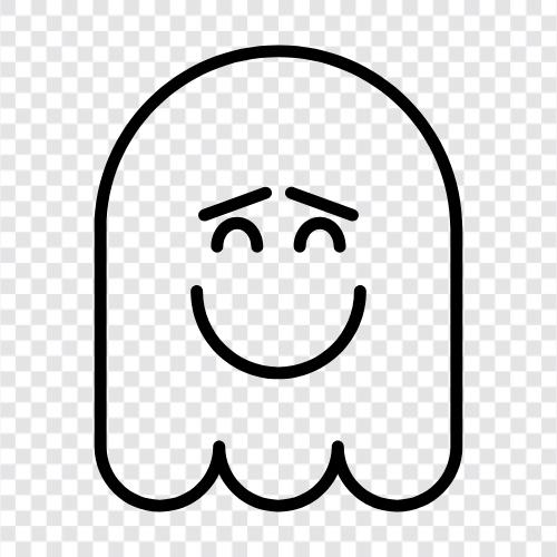 hauntings, hauntings in the home, hauntings in public places, Ghost icon svg