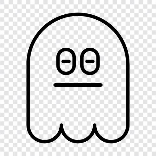 hauntings, hauntings in the media, hauntings in real life, Ghost icon svg