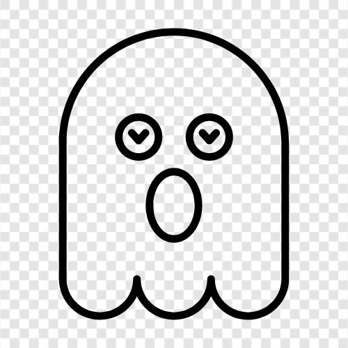 hauntings, hauntings in homes, hauntings in churches, Ghost icon svg
