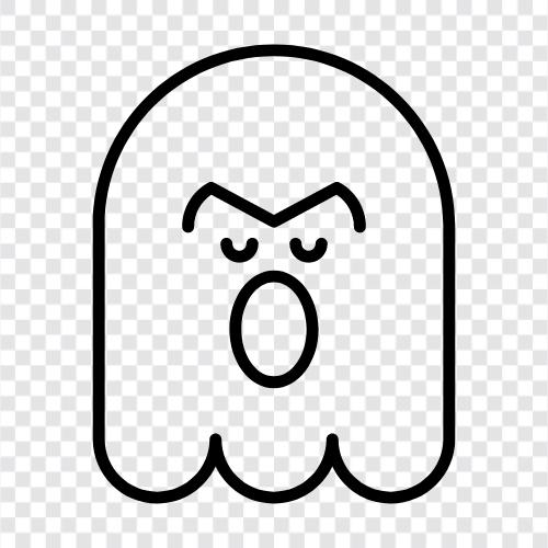 hauntings, poltergeists, hauntings in the home, ghost icon svg