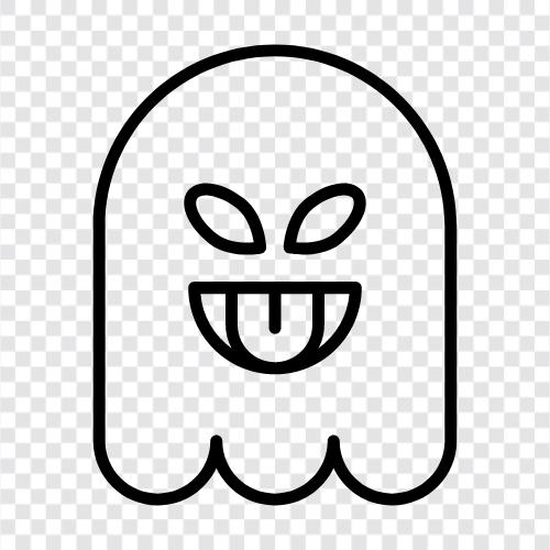 hauntings, scary, spooky, ghost stories icon svg