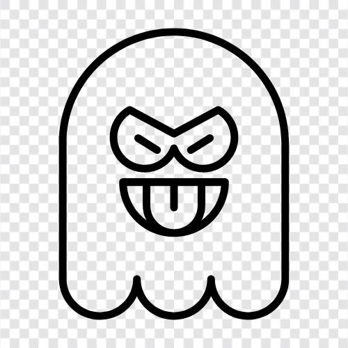 hauntings, ghost stories, haunted houses, ghouls icon svg