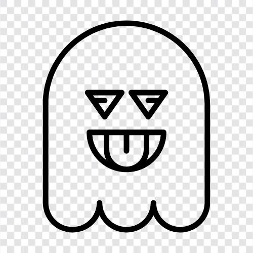 hauntings, hauntings in the home, hauntings in public places, Ghost icon svg