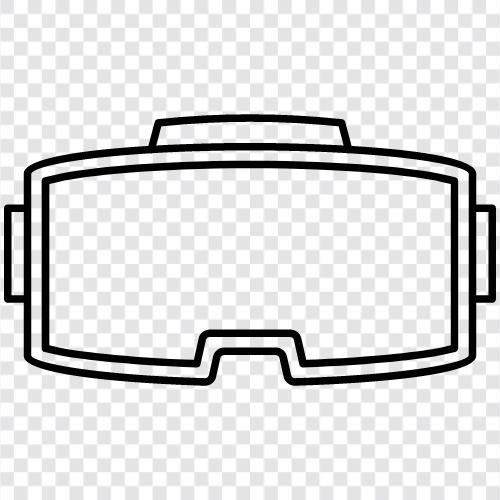 head up display, HMD, VR helmet, VR headgear icon svg