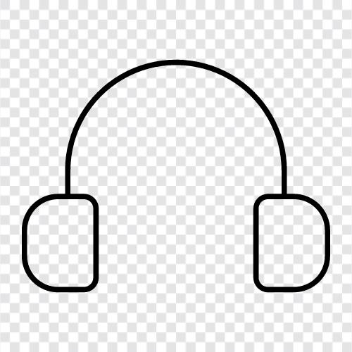 headphone, earphones, stereo headphones, over the ear headphones icon svg