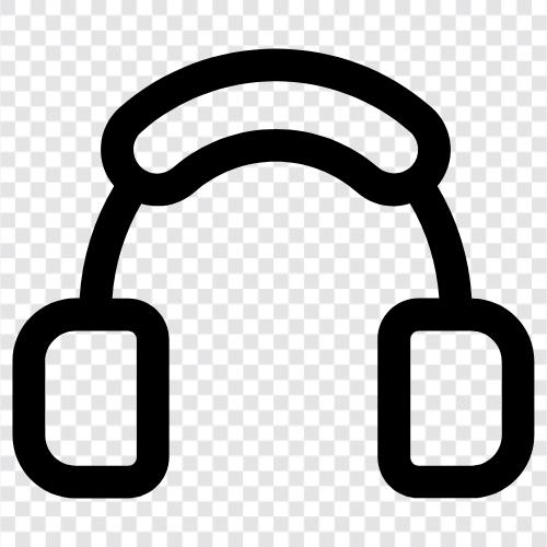 headphone, earphones, music, audio icon svg