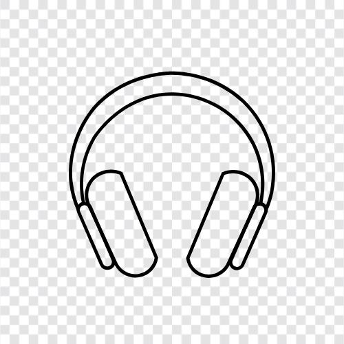 headphones, headphone, earphones, earbuds icon svg